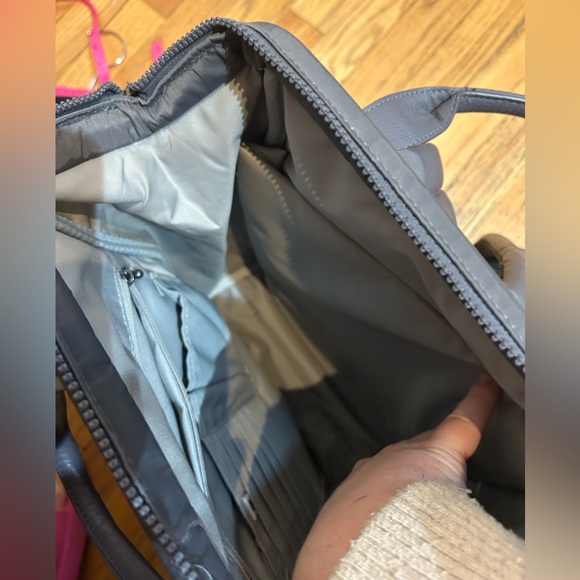 Baggallini Soho Backpack Gray Laptop Bag- Travel- school- overnight large bag - Picture 7 of 12